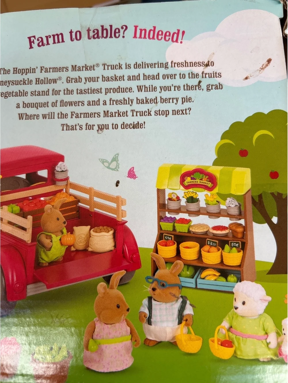 Li'l Woodzeez Hoppin' Farmers Market Truck Playset